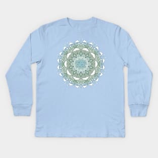 MANDALA QUOTE - Dance in the Rain Kids Long Sleeve T-Shirt